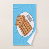 Afbeelding cartoon Wafel Bad Handdoek (Handdoek)
