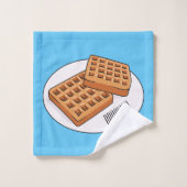 Afbeelding cartoon Wafel Bad Handdoek (Wasdoekje)