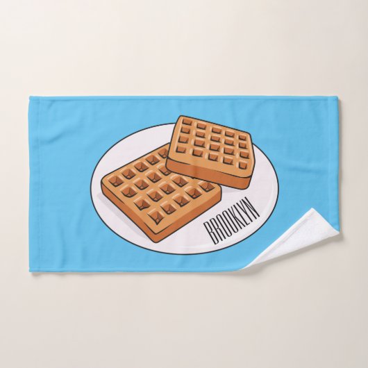 Afbeelding cartoon Wafel Bad Handdoek (Handdoek)