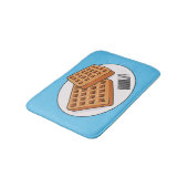 Afbeelding cartoon Wafel Badmat (Gekanteld)