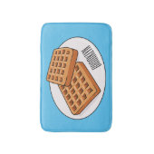 Afbeelding cartoon Wafel Badmat (Voorkant Verticaal)