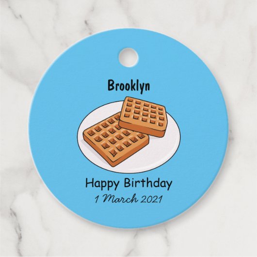 Afbeelding cartoon Wafel Bedankjes Labels (Voorkant)