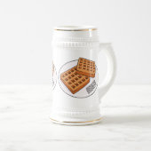Afbeelding cartoon Wafel Bierpul (Voorkant rechts)