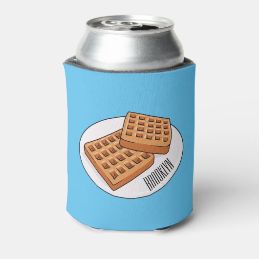 Afbeelding cartoon Wafel Blikjeskoeler (Blikje Achterkant)