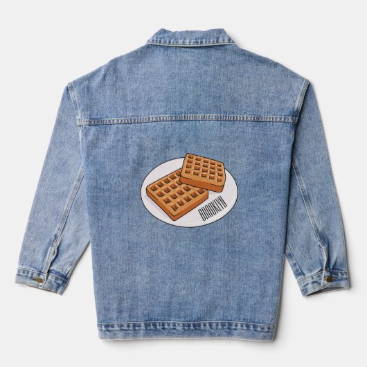 Afbeelding cartoon Wafel Denim Jacket (Achterkant)