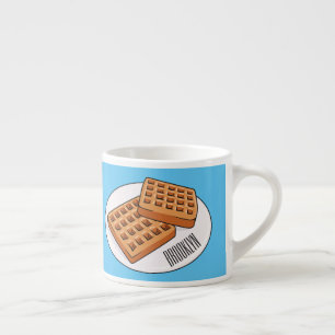 Afbeelding cartoon Wafel Espresso Kop