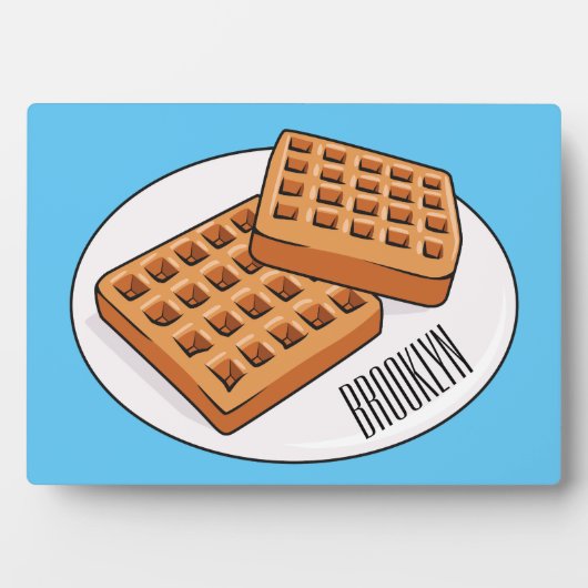 Afbeelding cartoon Wafel Fotoplaat (voorkant)