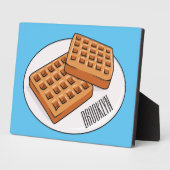Afbeelding cartoon Wafel Fotoplaat (Zijkant)