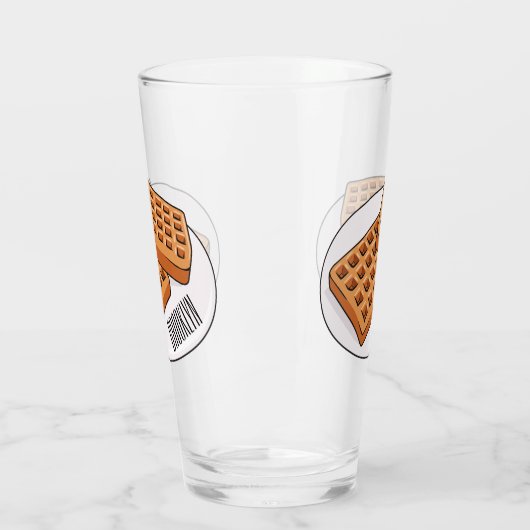 Afbeelding cartoon Wafel Glas (Links)