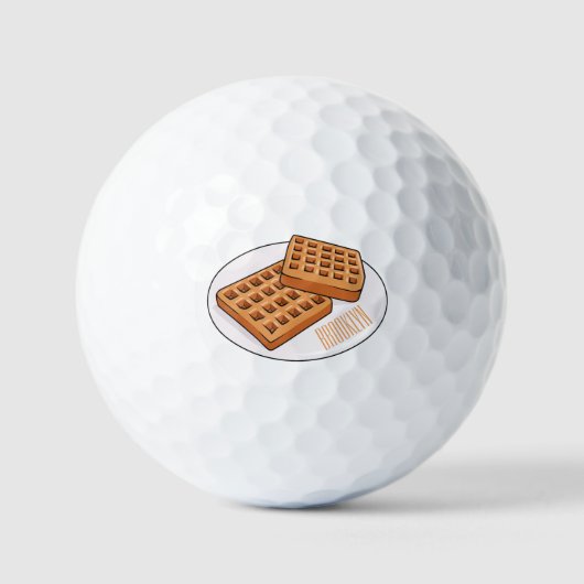 Afbeelding cartoon Wafel Golfballen (Voorkant)