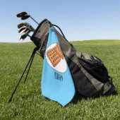 Afbeelding cartoon Wafel Golfhanddoek (Groen)