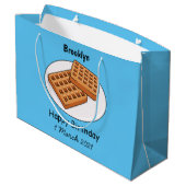 Afbeelding cartoon Wafel Groot Cadeauzakje (Achterkant Gekanteld)