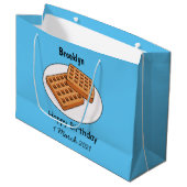 Afbeelding cartoon Wafel Groot Cadeauzakje (Voorkant Gekanteld)