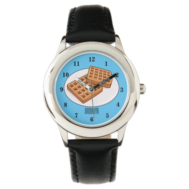 Afbeelding cartoon Wafel Horloge (Voorkant)