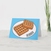 Afbeelding cartoon Wafel Kaart (Voorkant)