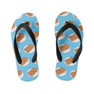 Afbeelding cartoon Wafel Kinder Teenslippers
