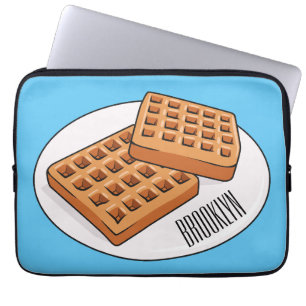Afbeelding cartoon Wafel Laptop Sleeve