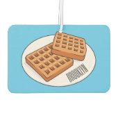 Afbeelding cartoon Wafel Luchtverfrisser (Achterkant)