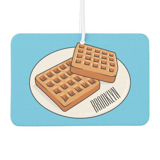 Afbeelding cartoon Wafel Luchtverfrisser (Voorkant)