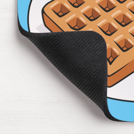 Afbeelding cartoon Wafel Muismat (Hoek)