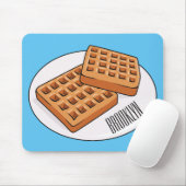 Afbeelding cartoon Wafel Muismat (Met muis)