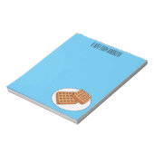 Afbeelding cartoon Wafel Notitieblok (Linkerzijde)