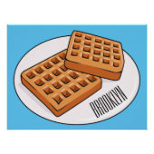 Afbeelding cartoon Wafel Perfect Poster (Voorkant)