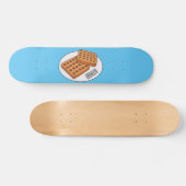 Afbeelding cartoon Wafel Persoonlijk Skateboard (Horizontaal)