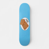 Afbeelding cartoon Wafel Persoonlijk Skateboard (Voorkant)