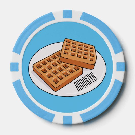 Afbeelding cartoon Wafel Poker Chips (Voorkant)