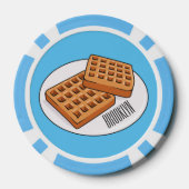 Afbeelding cartoon Wafel Poker Chips (Achterkant)