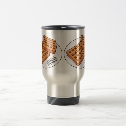 Afbeelding cartoon Wafel Reisbeker (Center)