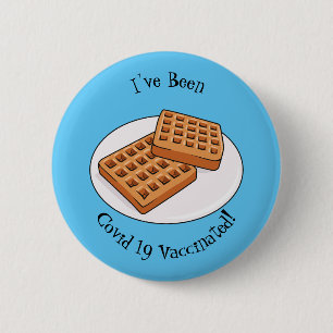Afbeelding cartoon Wafel Ronde Button 5,7 Cm