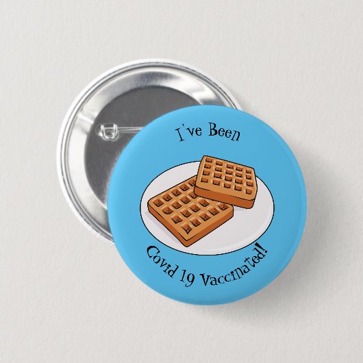 Afbeelding cartoon Wafel Ronde Button 5,7 Cm (Voorkant /achterkant)