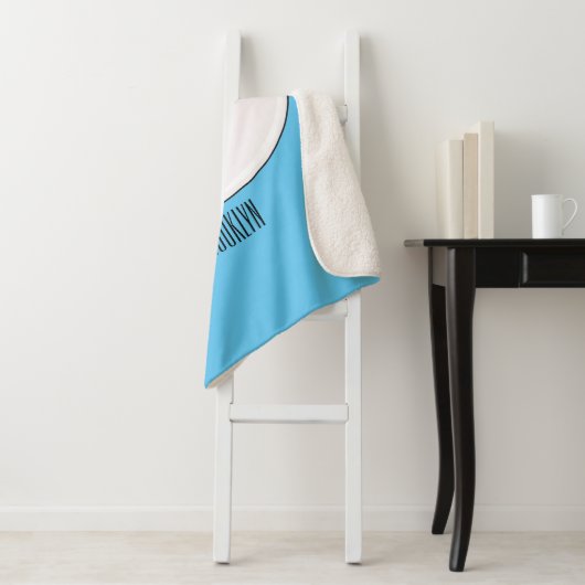 Afbeelding cartoon Wafel Sherpa Deken (In situ)