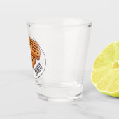 Afbeelding cartoon Wafel Shot Glas (Rechts)