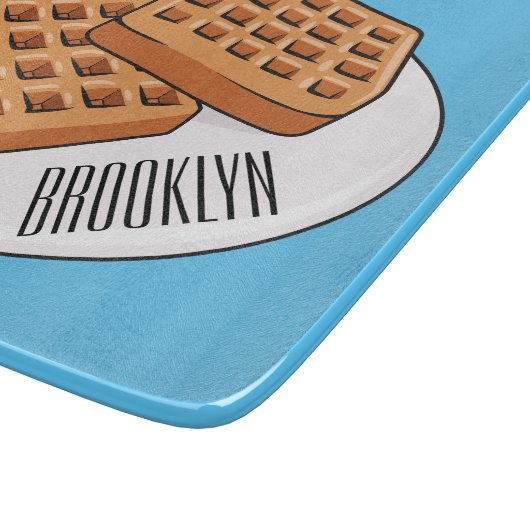 Afbeelding cartoon Wafel Snijplank (Hoek)