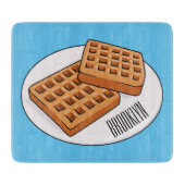 Afbeelding cartoon Wafel Snijplank (Voorkant)