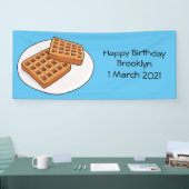 Afbeelding cartoon Wafel Spandoek (Beurs)