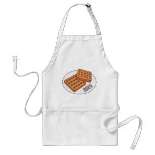 Afbeelding cartoon Wafel Standaard Schort
