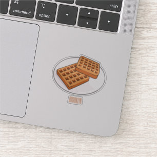 Afbeelding cartoon Wafel Sticker