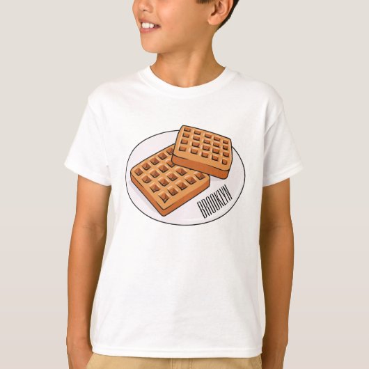 Afbeelding cartoon Wafel T-shirt (Voorkant)