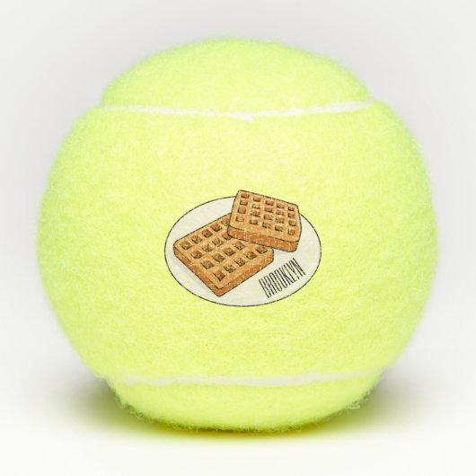 Afbeelding cartoon Wafel Tennisballen (Voorkant)