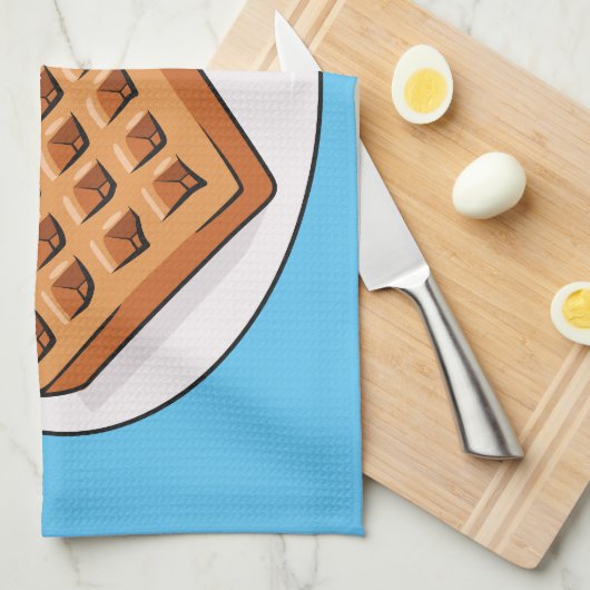Afbeelding cartoon Wafel Theedoek (Quarter Fold)