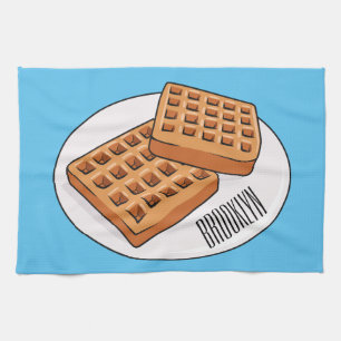 Afbeelding cartoon Wafel Theedoek