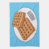 Afbeelding cartoon Wafel Theedoek (Verticaal)
