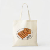 Afbeelding cartoon Wafel Tote Bag (Voorkant)