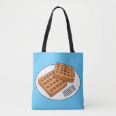 Afbeelding cartoon Wafel Tote Bag (Voorkant)