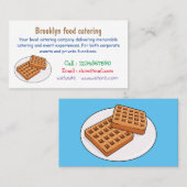 Afbeelding cartoon Wafel Visitekaartje (Voorkant / Achterkant)