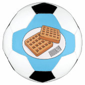 Afbeelding cartoon Wafel Voetbal (Voorkant)